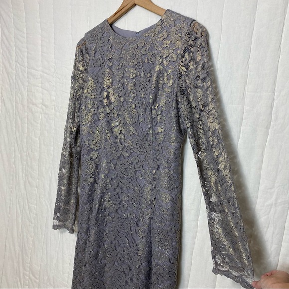 Dress The Population Ash Lace Long Sleeve Mini Dress - Picture 7 of 10
